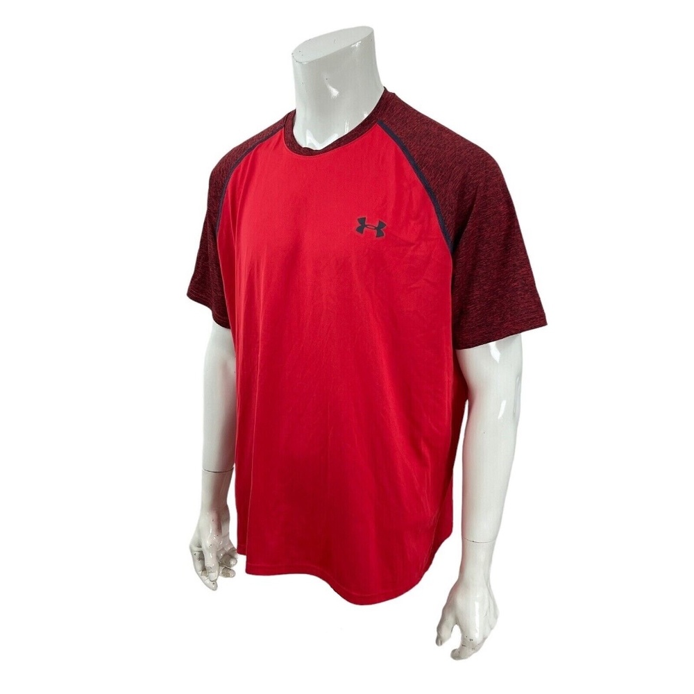 Under Armour Men's XL Red T Shirt Tee Heatgear Athletic